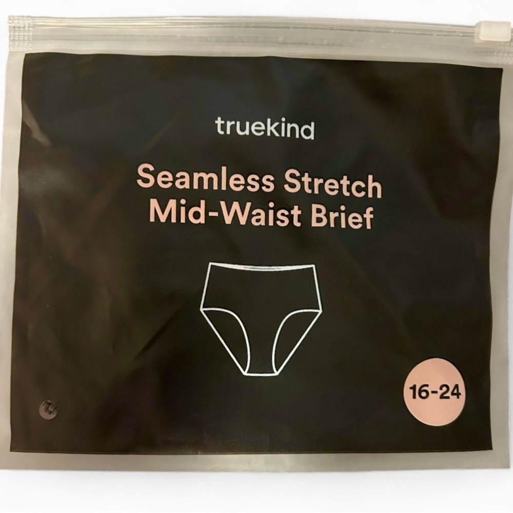 New in package Truekind Seamless Mid-Waist Brief -Size 16-24